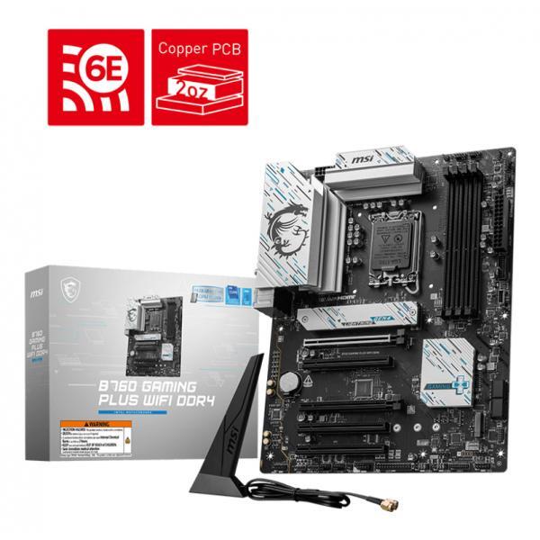 7D98-043R  MSI B760 Gaming Plus Wifi DDR4 (1700) (D)  4711377247900