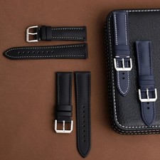 Waterproof Sailcloth Leather Watch Strap 20mm/21mm/22mm Quick Release Watchband