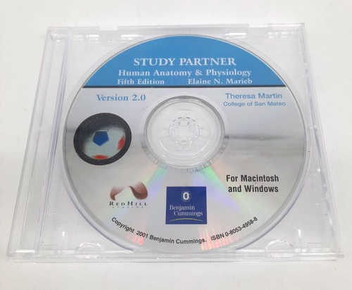 Study Partner Human Anatomy & Physiology Fifth Edition Ver 2.0 Windows & Mac