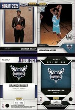 (2) 2023-24 Panini Instant Brandon Miller DRAFT NIGHT/RPS FIRST LOOK Hornets RC