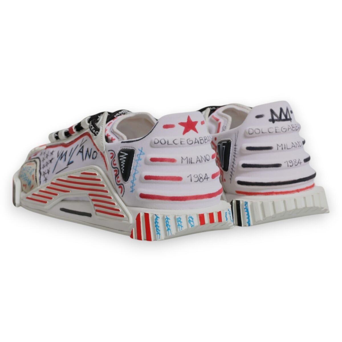 DOLCE & GABBANA Shoes Multicolor Suede Fabric NS1 Sneakers L DOLCE & GABBANA Shoes Multicolor Suede Fabric NS1 Sneakers L