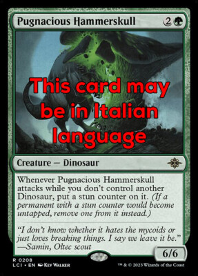 MTG PUGNACIOUS HAMMERSKULL EXC - KÄMPFERISCHER MALLEOZEPHALUS 208 - LCI - MAGIC