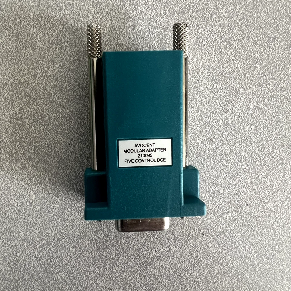 Avocent 210095 Rj45 to Db9m Dte Connector for Esp-8 Waters NEW - Image 3 of 3