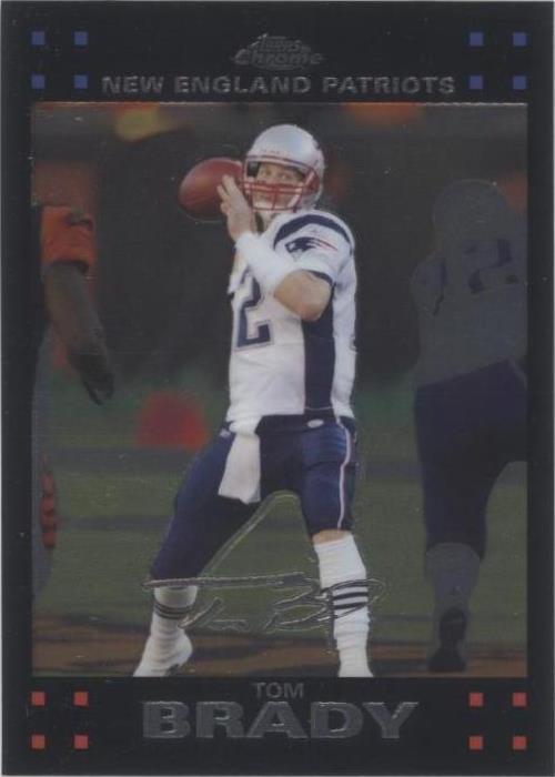 その他 TOM BRADY rc Tom Brady 2007 Topps DPP Chrome BLACK REFRACTOR SSP #4 - New