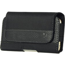 Black3 Horizontal Belt Clip Leather Pouch Case for Alcatel OneTouch Idol 3 5.5