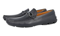 Prada Leder Driving Loafer Schuhe - 2DD114 - Navy Blau - Neu - 9 43