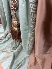 Bespoke Professionally Made Designer Curtains 86"d x 93" w Pencil Pleat