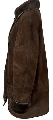 Sprung Frères Paris Coat Jacket Sheepskin Shearling Fur Leather