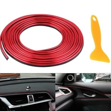 5M Line Car Interior Decor Red Point Edge Gap Door Panel Accessories Molding New