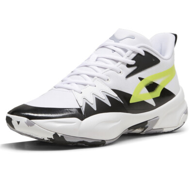 シューズ(男性用) PUMA genetics PUMA Genetics Basketball Mens Black, White Sneakers Athletic