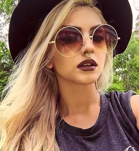 oversized circle sunglasses