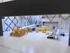 3D Printed 1/400 Aircraft maintenance hangar at Los Angeles Dulles Airport Model