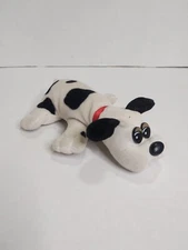 Tonka Pound Puppies 1986 White Black Spots Small 7" Plush Puppy Dog VINTAGE
