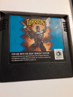 Turrican (Sega Genesis Mega Drive) with Original Box TESTED, No