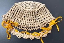 Rare Antique Crochet Baby Bonnet. Circa 1910-1920
