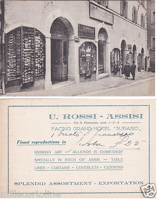 # ASSISI: NEGOZIO d'ARTE U. ROSSI - vetrina foto Alinari