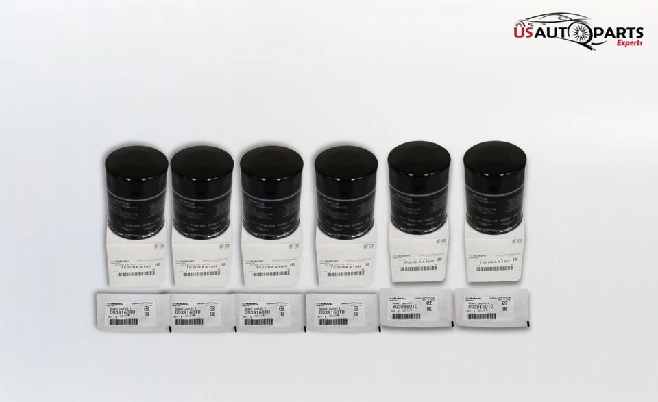 Paquete 6 - Filtro de aceite y junta de motor genuino Subaru para Legacy Impreza 2010-2025 Foto 4 de 4