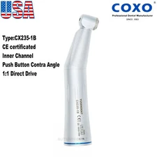 COXO Dental 1:1 Low Speed Contra Angle Handpiece Inner Water CX235-1B YUSENDENT