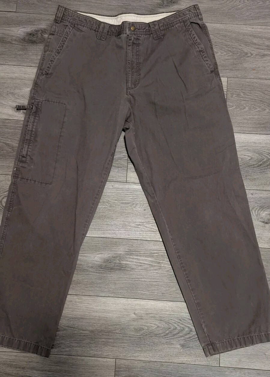 Columbia Mens Sz 38x32 Brown Cargo Hiking Pants Lightweight Outdoor Workwear