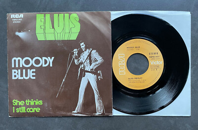 7'' Elvis Presley - Moody Blue - Belgium RCA w/ Pic