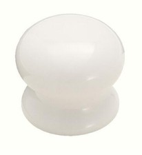 Ceramic Mushroom Kitchen Cabinet Knob For Kitchen Hardware 1 7/16" Diameter Whi