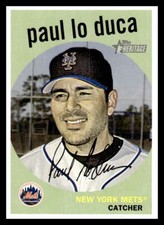 2008 Topps Heritage  Paul Lo Duca #58 New York Mets Baseball Card