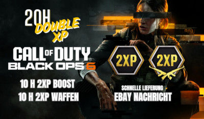 [20 Stunden] Call of Duty Black Ops 6 10 Std 2XP  10 Std 2XP Waffen COD BO6 DLC