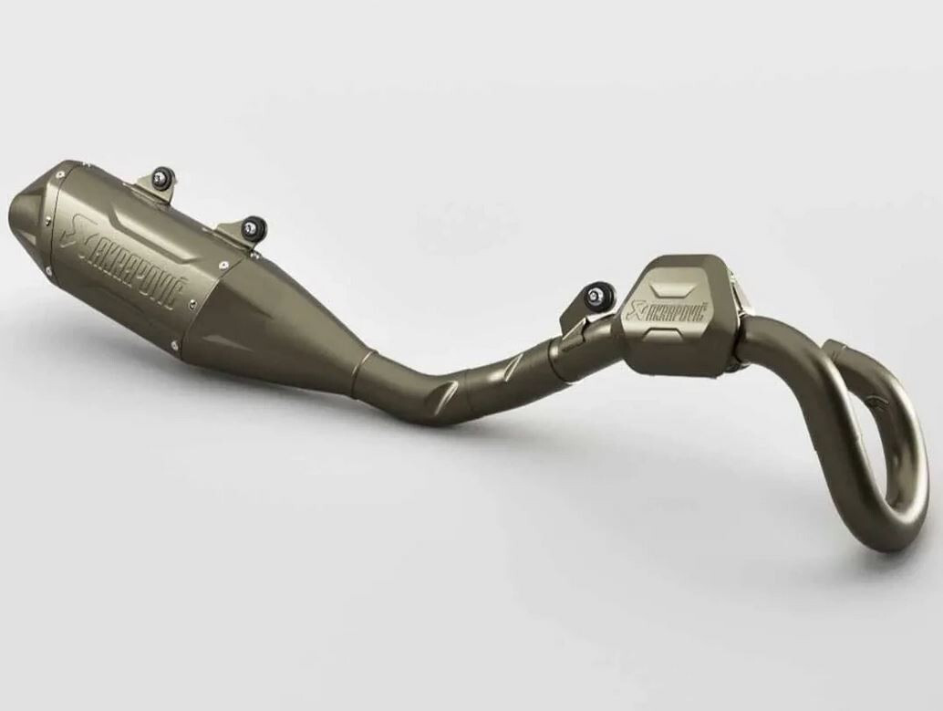 Genuine Triumph TF 250-X Akrapovic Exhaust, Full System A9601343