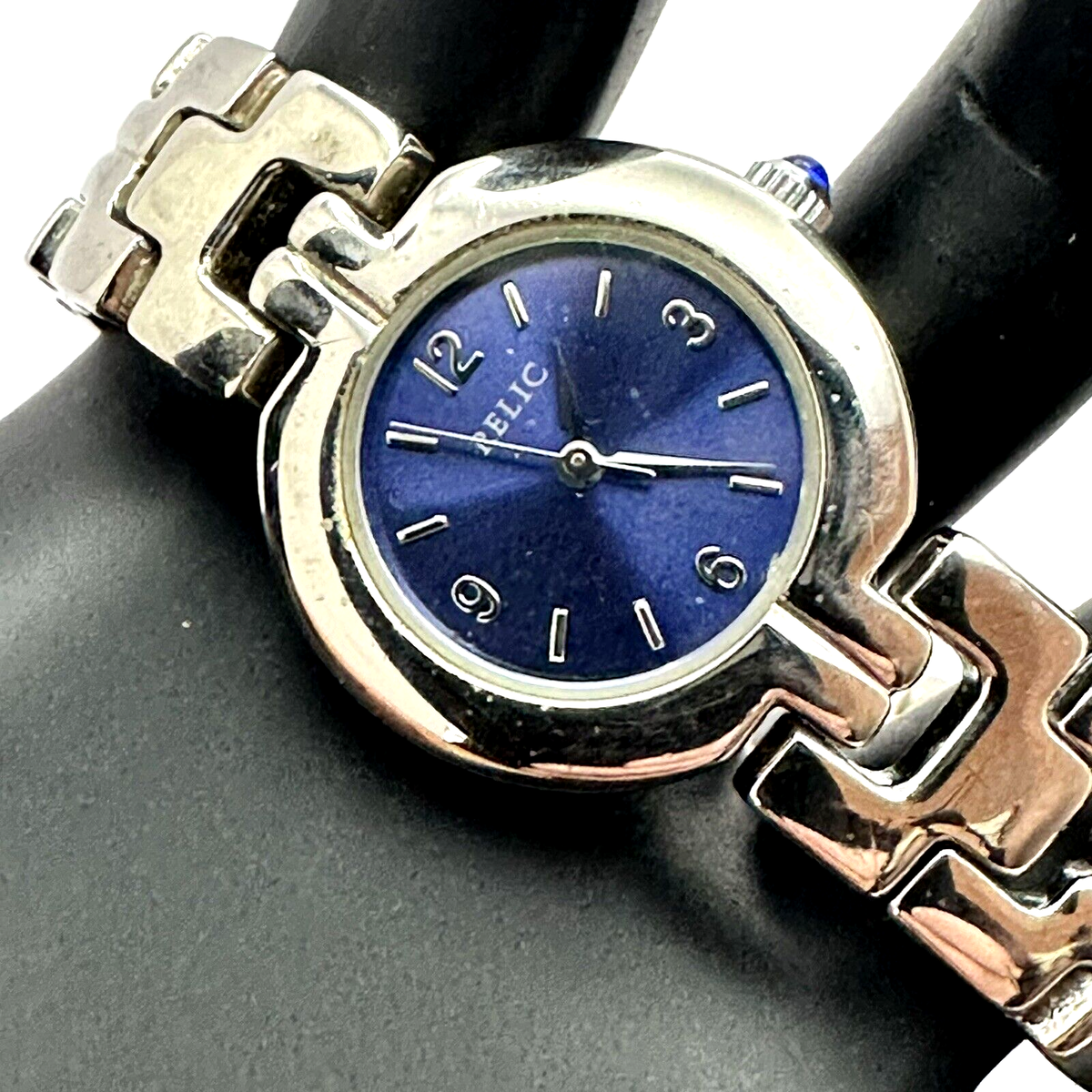 Lot of 9 Women\'s Watches - Relic, Fossil, Timex - Gold, Silver, Blue Vintage Relic Watch | Light Blue Dial | Day Date| Silver  main image 2