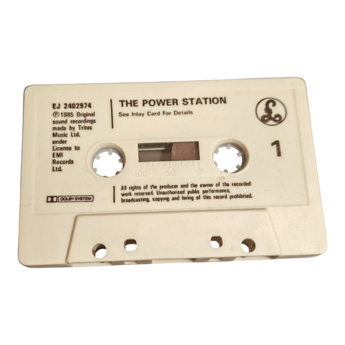 The Power Station Self Titled Album 1985 Audio Cassette Tape EJ 24 0297 4 - Picture 3 of 6