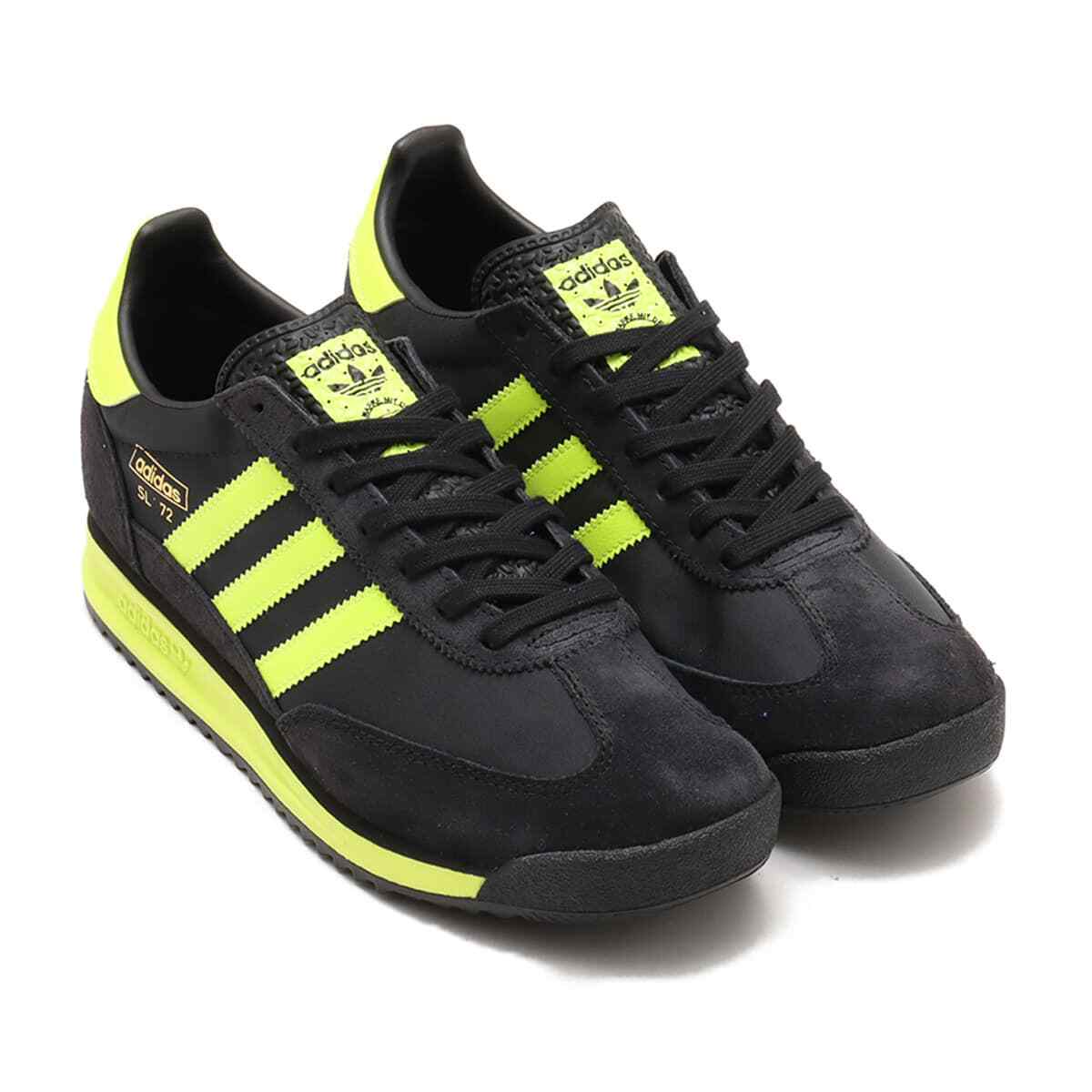 ◆adidas◆ SL 72 Black Yellow IG4647 adidas Originals SL 72 Rs Cblack Solyellow Goldmt IG4647