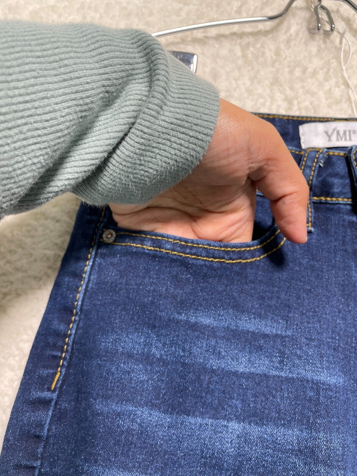 YMI Y2K Low Rise Jeans Women's Size 26 Blue Denim… - image 6