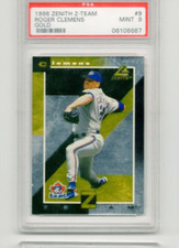 1998 PINNACLE ZENITH Z-TEAM GOLD ROGER CLEMENS SSP 1:175 ODDS GRADED PSA 9 MINT