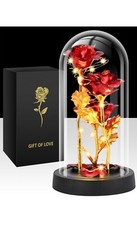 Valentines Day Gifts for Her, Glass Rose Flower Birthday Gifts for Women Mom Wif