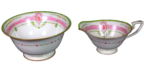 Antique Royal Worcester Neoclassical Jug and Bowl Pat 1030 Circa 1887