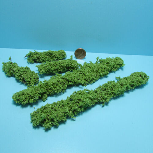 Maison de poupée miniature extérieur vert clair fossé mauvaises herbes arbustes d'aménagement paysager CA0221 - Photo 1/2
