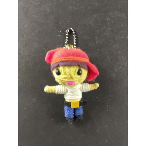 String Yarn Felt Man Keychain Home Made