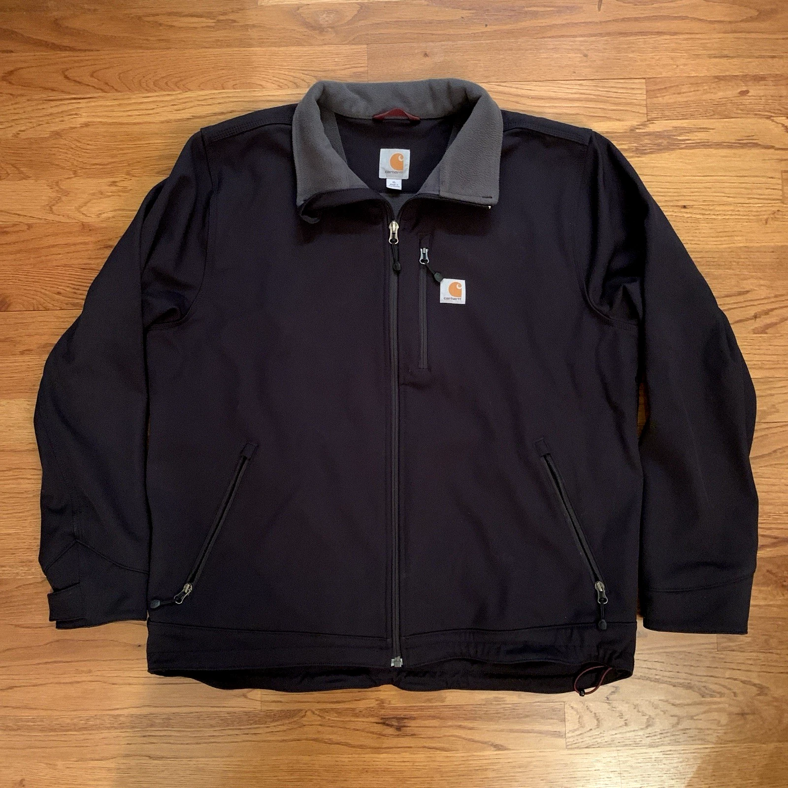 Carhartt Mens Soft Shell Jacket Crowley Chest Pocket Zip Work Wear 102199 Sz XL