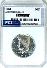 1964 Silver Accented Hair Proof Kennedy Half Dollar Ch + Gem Proof