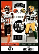 2018 Panini Contenders Round Numbers Denzel Ward/Jaire Alexander Rookie