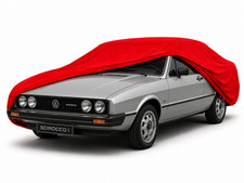 Ganzgarage Indoor Stretch Cover Carcover für VW Scirocco I rot