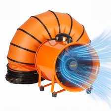 VEVOR 12" Portable Extractor Fan Blower 16.4ft Duct Hose Ventilator Industrial