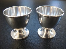 2 Eierbecher Silber 835 Vintage klassisch und schön von ca. 1940