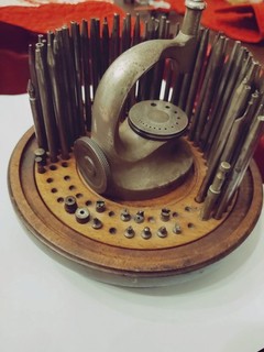 K&d Kendrick & Davis model 12 Watchmaker Staking Tool Set with rotary base