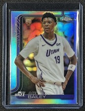 ACE BAILEY 2025-26 TOPPS CHROME #255 ROOKIE REFRACTOR RC JAZZ