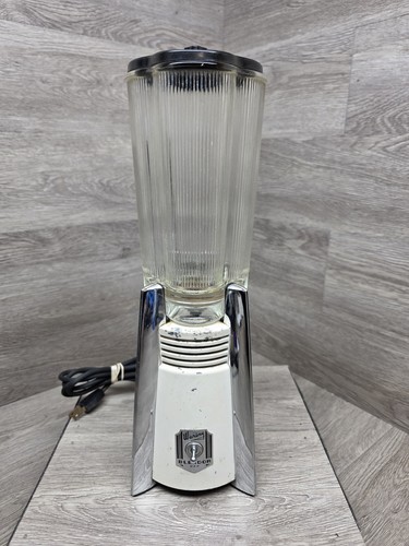 1930's Waring Rocket Blender Model No. FC2 Ribbed Glass Art Deco WORKS!!