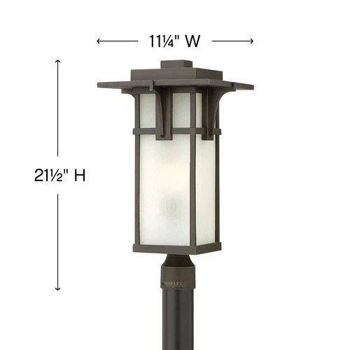 Hinkley Lighting 2231 Manhattan 1 Light 21.5" Tall Post Light - Bronze - Picture 4 of 5