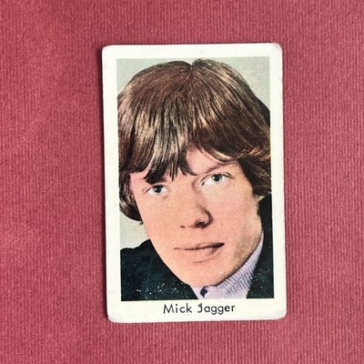 Mick Jagger Vintage 1966-68 TV66-TV68 Popbilder Series Trading Card