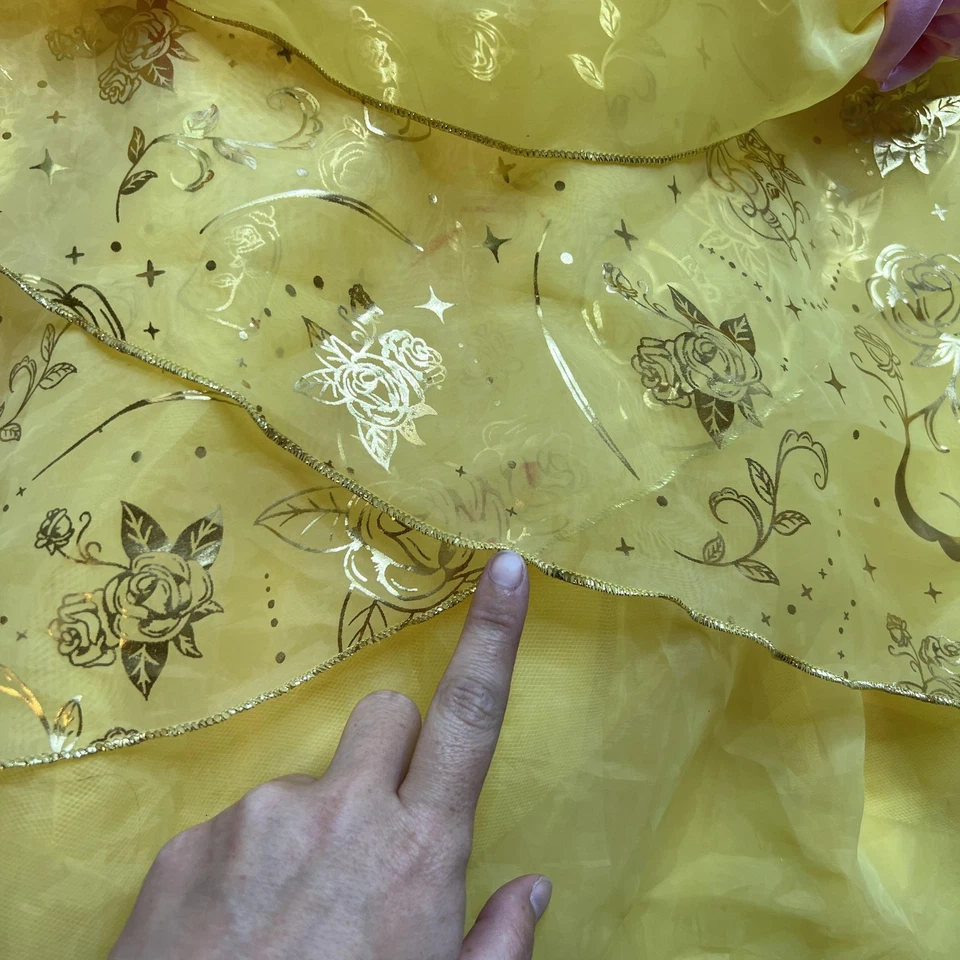 Disney Belle Dress Womens Small Yellow Beauty and the Beast Princess Costume 5/6 - Image 3 of 4