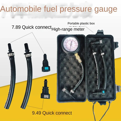 #ad 1pcs for Car Fuel Pressure Test 0 100PSI Fuel Injection Pump Tester Gauge Kit $87.98